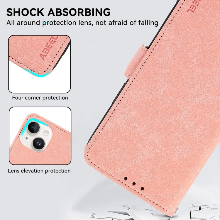 ABEEL Frosted Magnetic RFID Leather Phone Case, For iPhone 12 / 12 Pro, For iPhone 12 Pro Max
