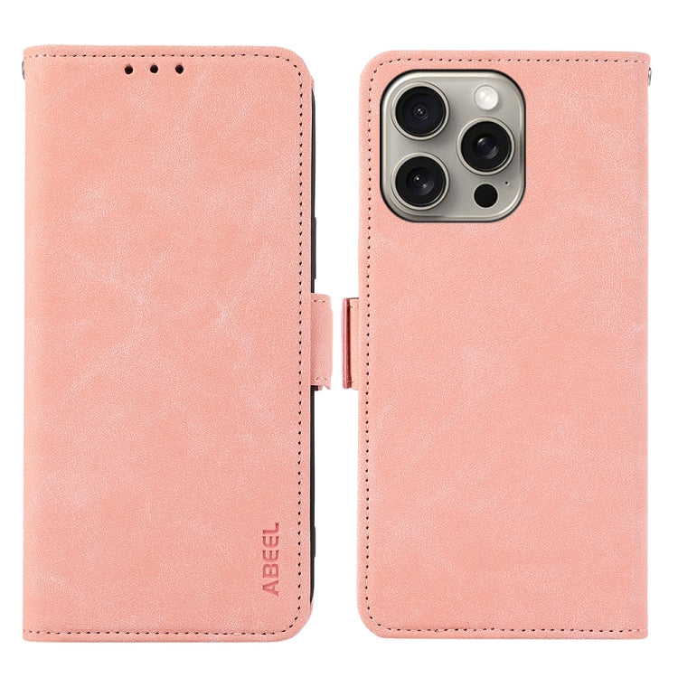 ABEEL Frosted Magnetic RFID Leather Phone Case, For iPhone 12 / 12 Pro, For iPhone 12 Pro Max