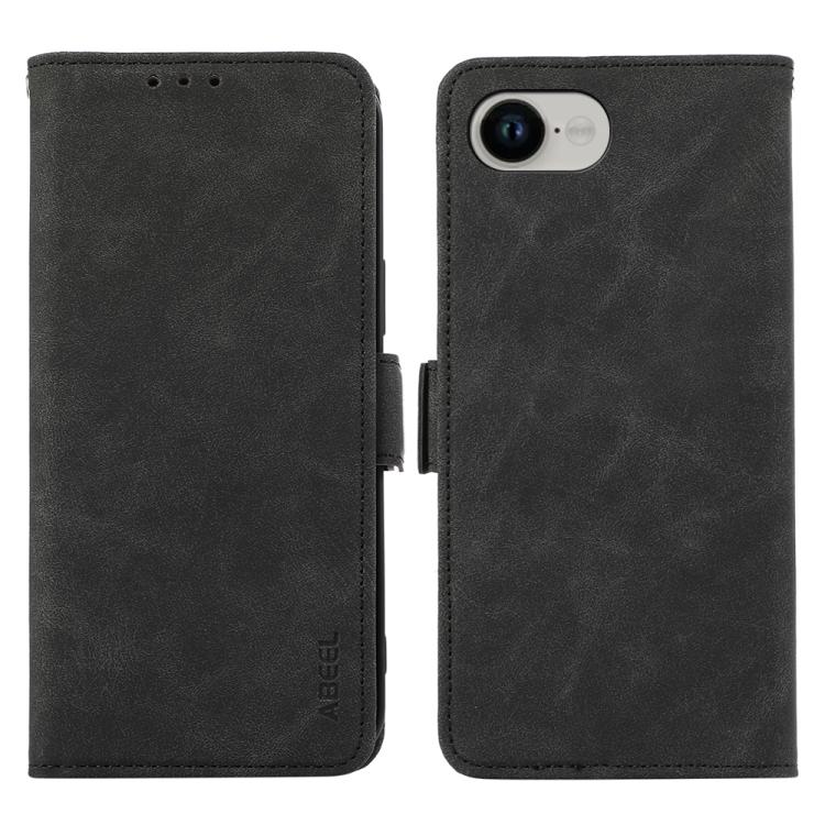 ABEEL Frosted Magnetic RFID Leather Phone Case, For iPhone 16e, For iPhone 16 Pro Max, For iPhone 16 Pro, For iPhone 16 Plus