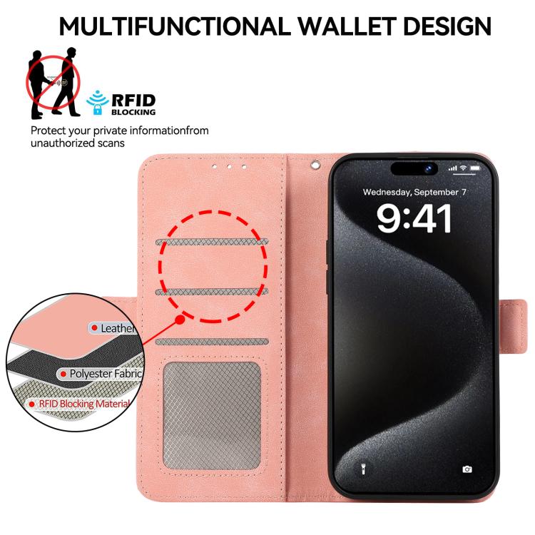 ABEEL Frosted Magnetic RFID Leather Phone Case, For iPhone 17 Pro Max, For iPhone 17 Pro, For iPhone 17, For iPhone 17 Air
