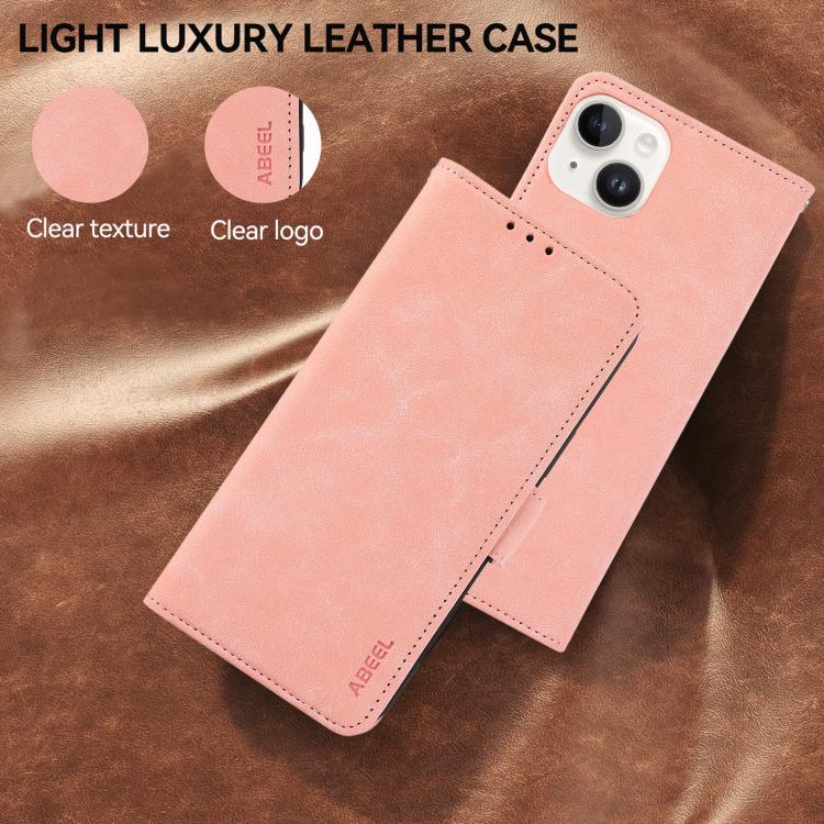 ABEEL Frosted Magnetic RFID Leather Phone Case, For iPhone 17 Pro Max, For iPhone 17 Pro, For iPhone 17, For iPhone 17 Air