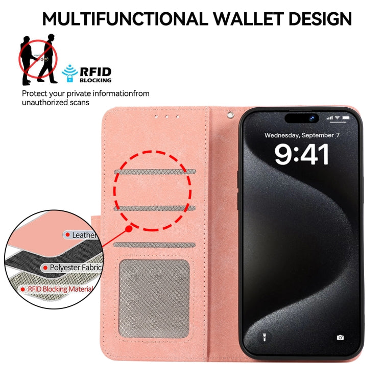 ABEEL Color Block Magnetic RFID Leather Phone Case, For iPhone 12 / 12 Pro, For iPhone 12 Pro Max