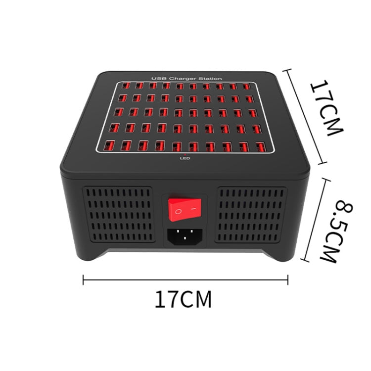 Station de charge intelligente USB 250 W 50 ports YFY-A77