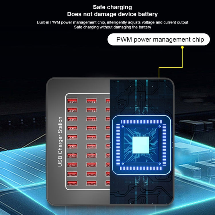 Station de charge intelligente USB 250 W 50 ports YFY-A77