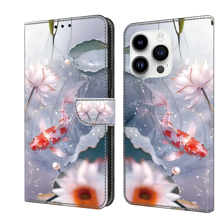 Crystal Painted Leather Phone case, For iPhone 15 Pro Max, For iPhone 15 Pro