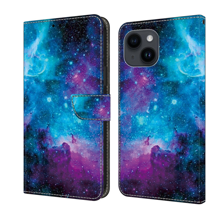 Crystal Painted Leather Phone case, For iPhone 14 Plus/15 Plus, For iPhone 15