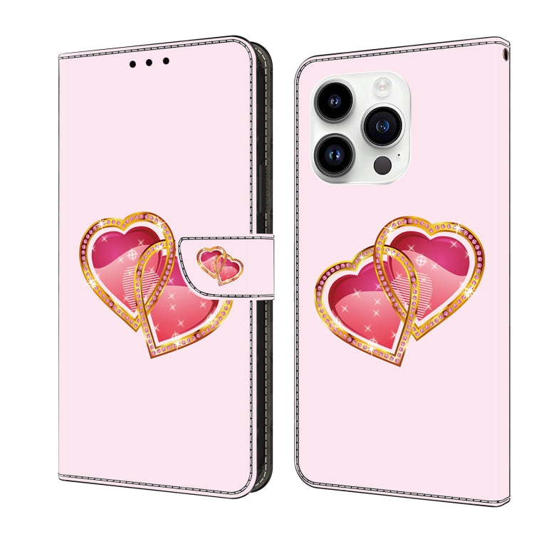 Crystal Painted Leather Phone case, For iPhone 13/14, For iPhone 14 Pro