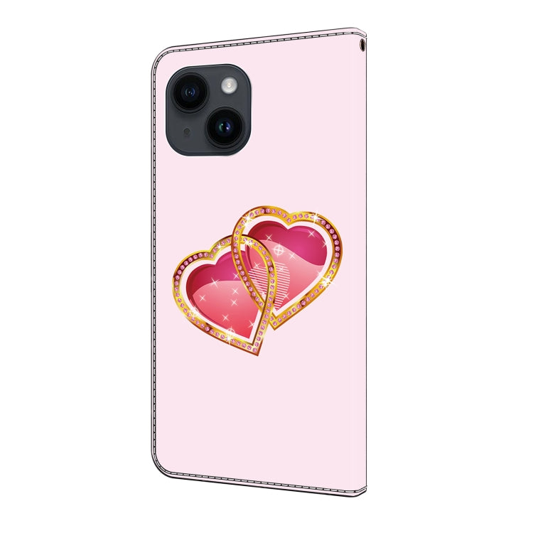 Crystal Painted Leather Phone case, For iPhone 13/14, For iPhone 14 Pro