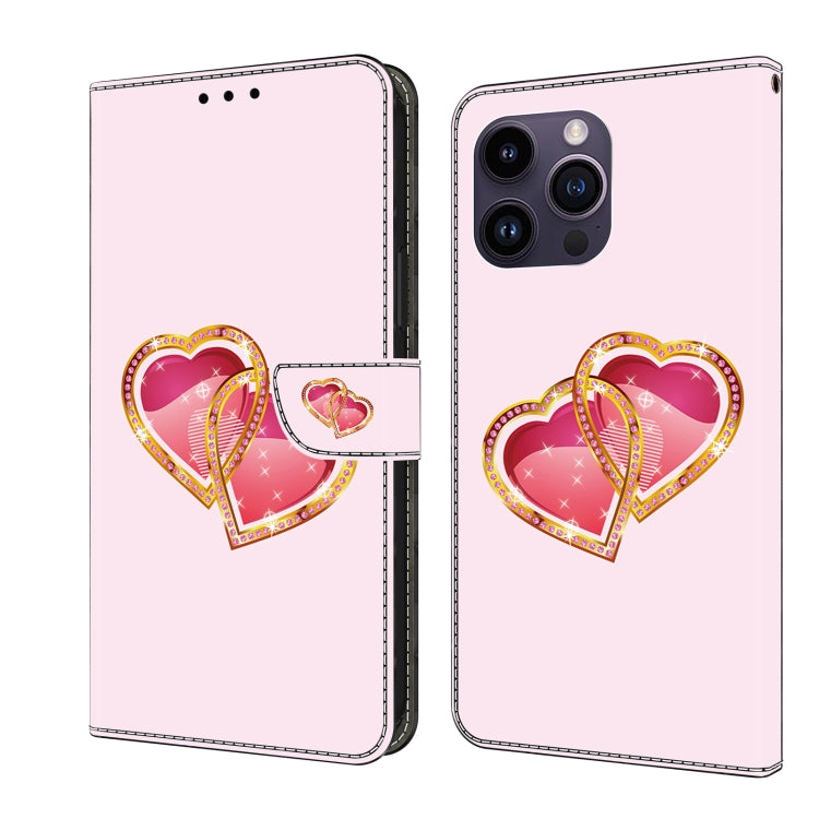 Crystal Painted Leather Phone case, For iPhone 12 Pro Max/13 Pro Max, For iPhone 13 Pro