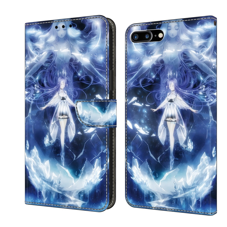 Crystal Painted Leather Phone case, For iPhone 14 Pro Max, For iPhone SE 2022/2020/8/7