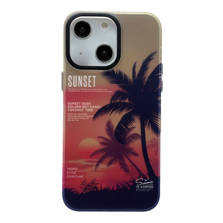 SUNSET Coconut Tree Dual-side Laminating Laser Phone Case