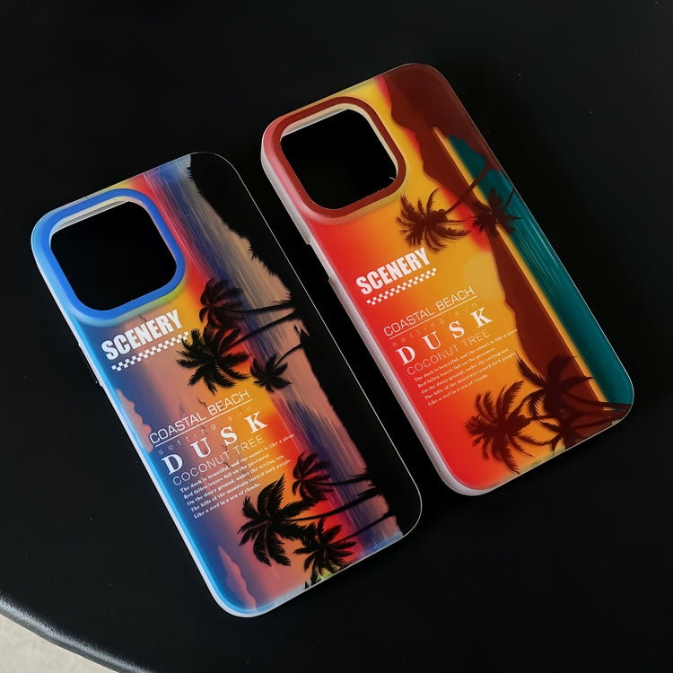 Coconut Dual-side Laminating Laser Frosted Phone Case, For iPhone 15 Pro Max, For iPhone 15 Pro, For iPhone 15, For iPhone 14, For iPhone 14 Pro, For iPhone 14 Pro Max, For iPhone 13 Pro Max, For iPhone 13 Pro, For iPhone 13, For iPhone 12�������������...