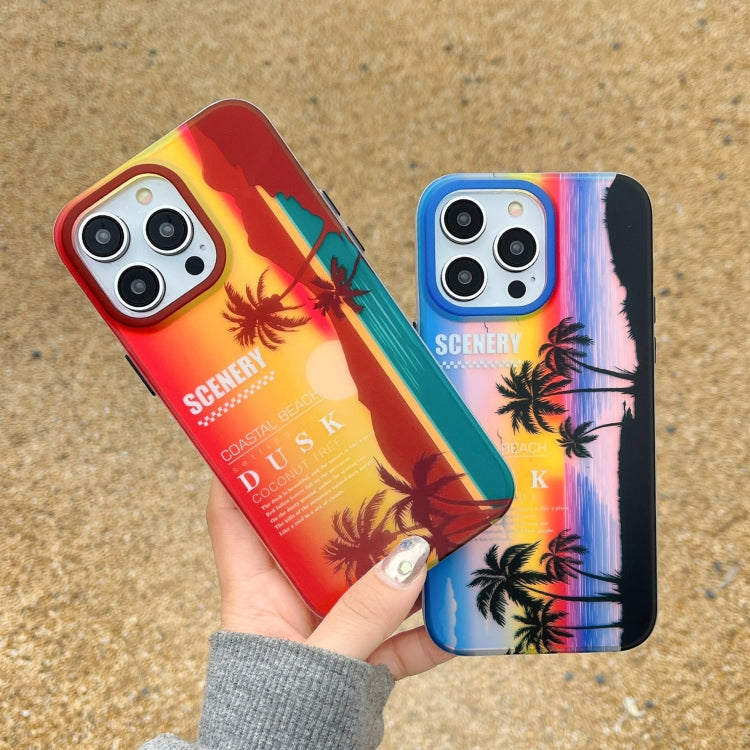 Coconut Dual-side Laminating Laser Frosted Phone Case, For iPhone 15 Pro Max, For iPhone 15 Pro, For iPhone 15, For iPhone 14, For iPhone 14 Pro, For iPhone 14 Pro Max, For iPhone 13 Pro Max, For iPhone 13 Pro, For iPhone 13, For iPhone 12�������������...