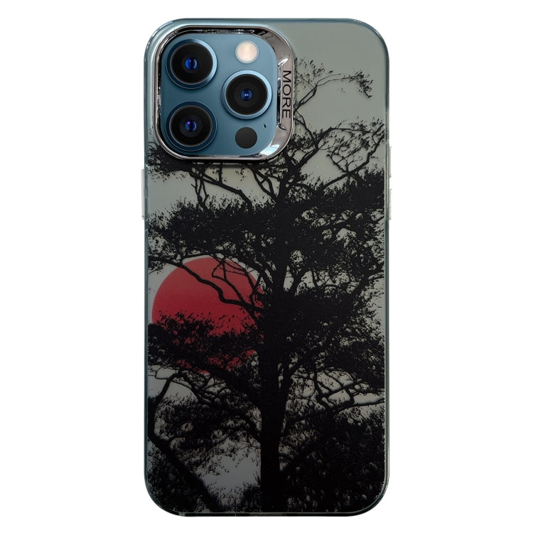 Colored Silver Plating Sunset Phone Case, For iPhone 15 Pro Max, For iPhone 15 Pro, For iPhone 15, For iPhone 14, For iPhone 14 Pro, For iPhone 14 Pro Max, For iPhone 13 Pro Max, For iPhone 13 Pro, For iPhone 13, For iPhone 12, For iPhone 12 Pro Max   ...