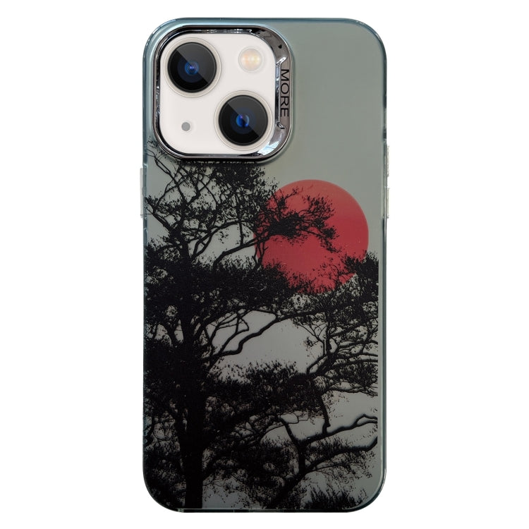 Colored Silver Plating Sunset Phone Case, For iPhone 15 Pro Max, For iPhone 15 Pro, For iPhone 15, For iPhone 14, For iPhone 14 Pro, For iPhone 14 Pro Max, For iPhone 13 Pro Max, For iPhone 13 Pro, For iPhone 13, For iPhone 12, For iPhone 12 Pro Max   ...