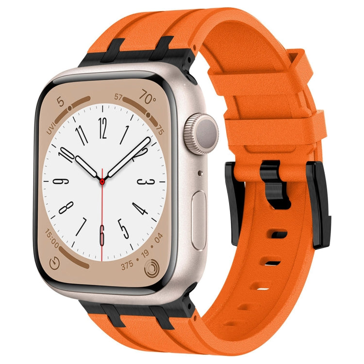Stone Grain Liquid Silicone Watch Band, For Apple Watch SE 2023 44mm, For Apple Watch Ultra 2 49mm