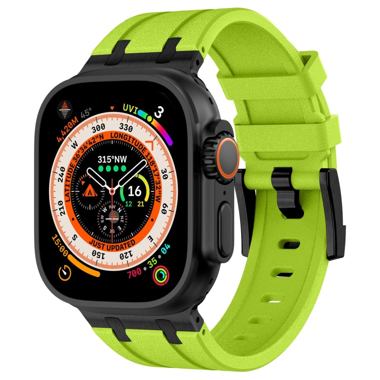 Stone Grain Liquid Silicone Watch Band, For Apple Watch SE 2023 44mm, For Apple Watch Ultra 2 49mm