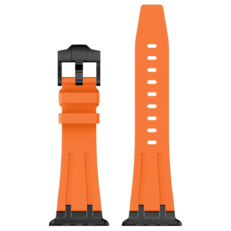 Stone Grain Liquid Silicone Watch Band, For Apple Watch Series 8 45mm, For Apple Watch SE 2022 44mm