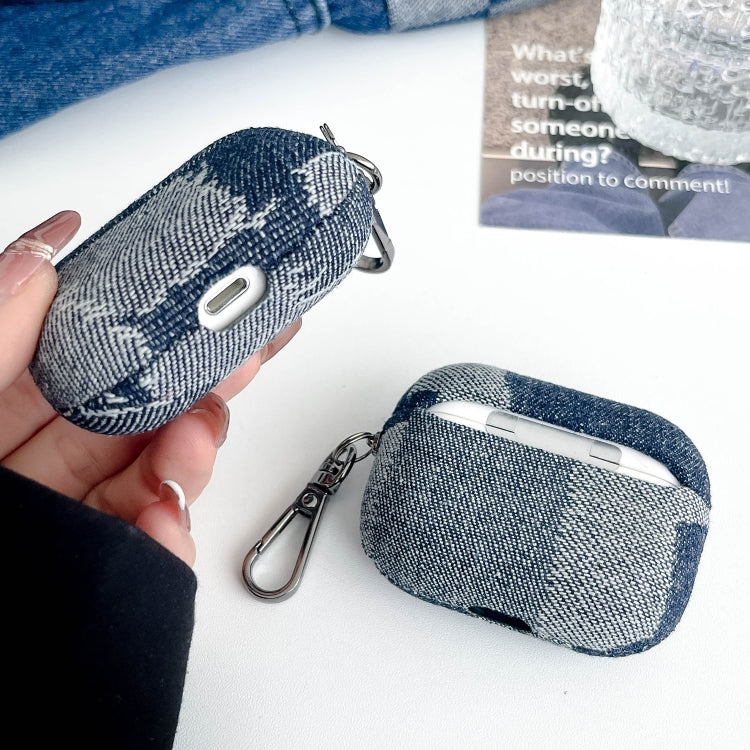 Stitching Denim Cloth Bluetooth Earphone Protective Case