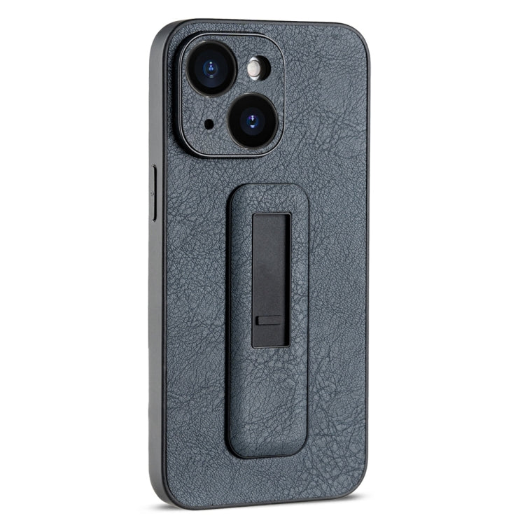 PU Leather Push-pull Bracket Shockproof Phone Case, For iPhone 15 Plus, For iPhone 15, For iPhone 14 Plus