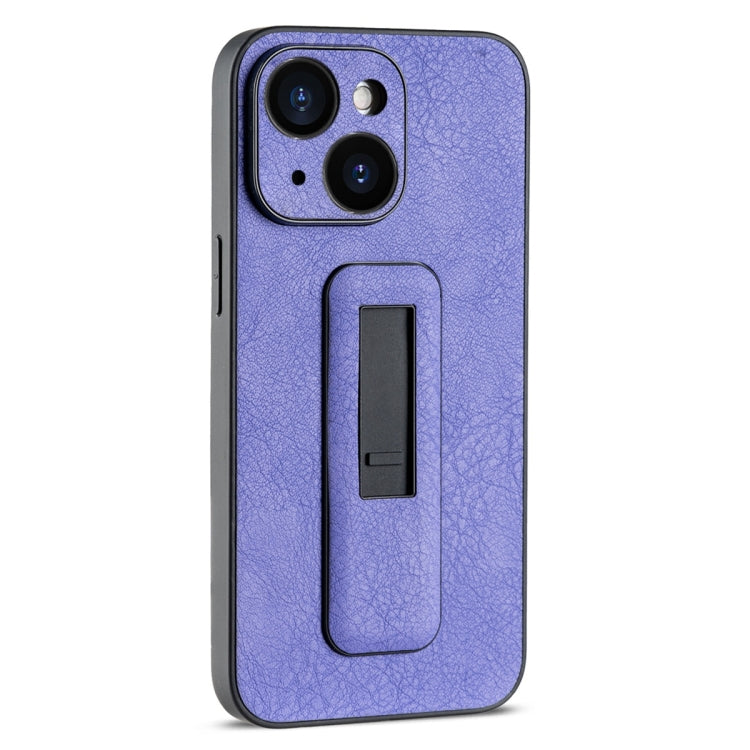 PU Leather Push-pull Bracket Shockproof Phone Case, For iPhone 15 Plus, For iPhone 15, For iPhone 14 Plus