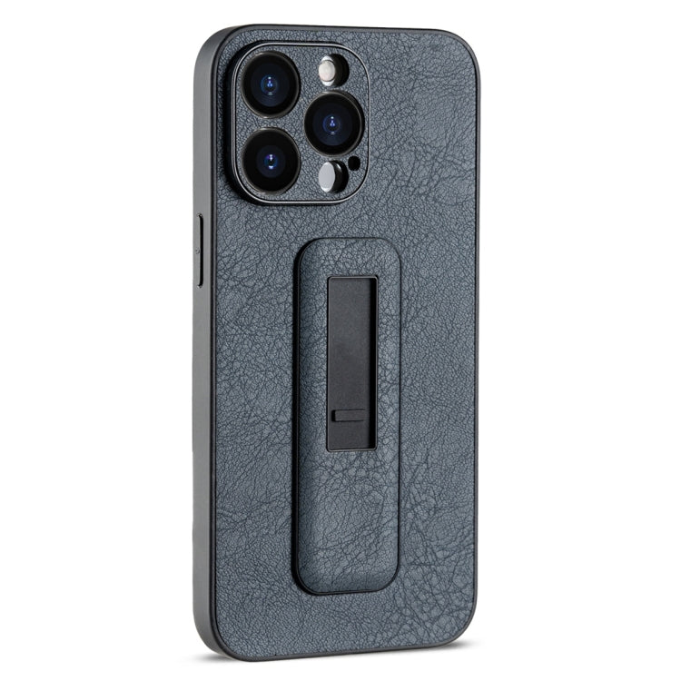 PU Leather Push-pull Bracket Shockproof Phone Case, For iPhone 13 Pro Max, For iPhone 13 Pro, For iPhone 13