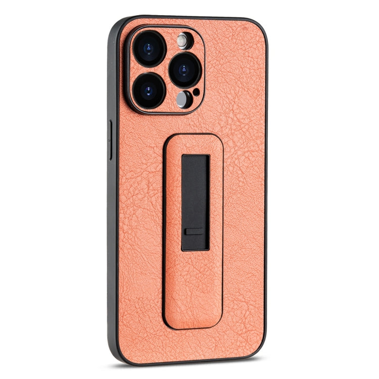 PU Leather Push-pull Bracket Shockproof Phone Case, For iPhone 12, For iPhone 12 Pro Max, For iPhone 12 Pro