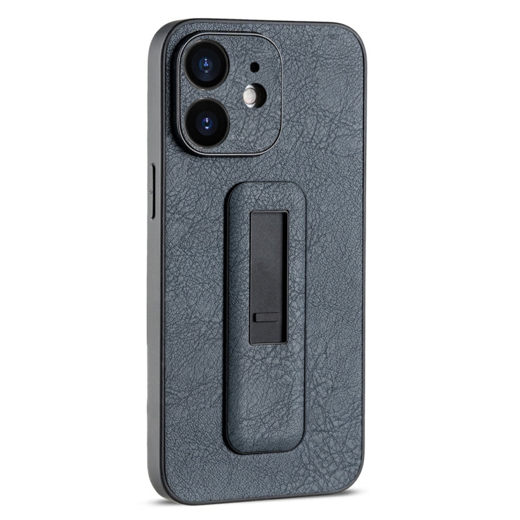 PU Leather Push-pull Bracket Shockproof Phone Case, For iPhone 12, For iPhone 12 Pro Max, For iPhone 12 Pro