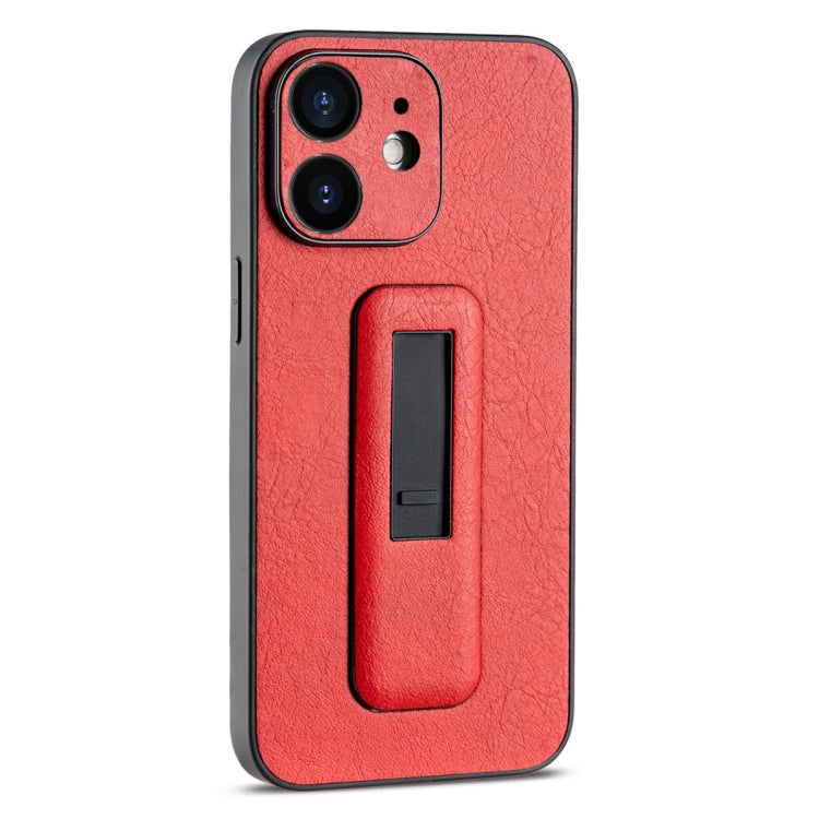 PU Leather Push-pull Bracket Shockproof Phone Case, For iPhone 12, For iPhone 12 Pro Max, For iPhone 12 Pro