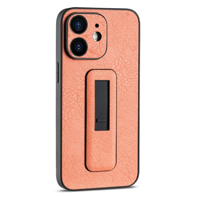 PU Leather Push-pull Bracket Shockproof Phone Case, For iPhone 12, For iPhone 12 Pro Max, For iPhone 12 Pro