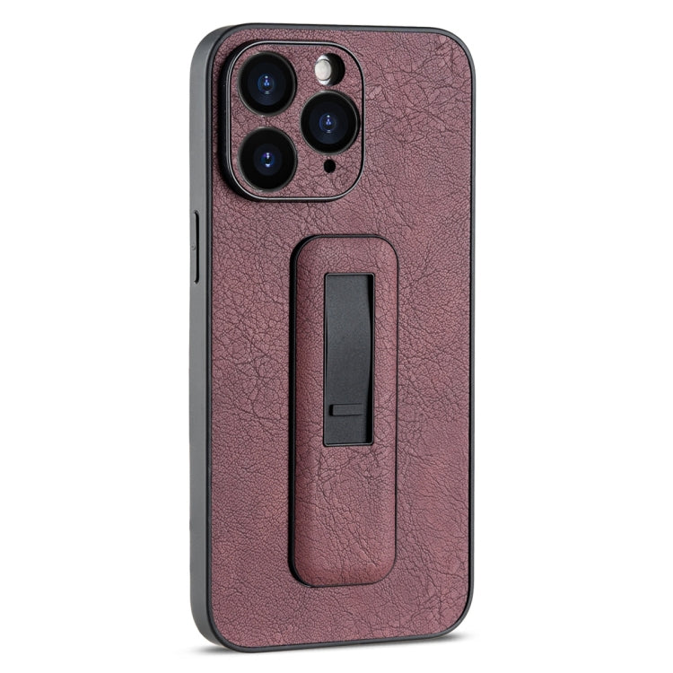 PU Leather Push-pull Bracket Shockproof Phone Case, For iPhone 11 Pro Max, For iPhone 11, For iPhone 11 Pro