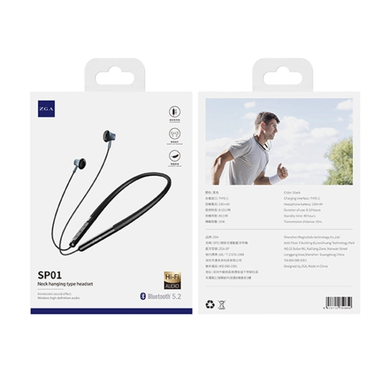 ZGA SP01 Neck-mounted Sports Bluetooth Earphone, SP01