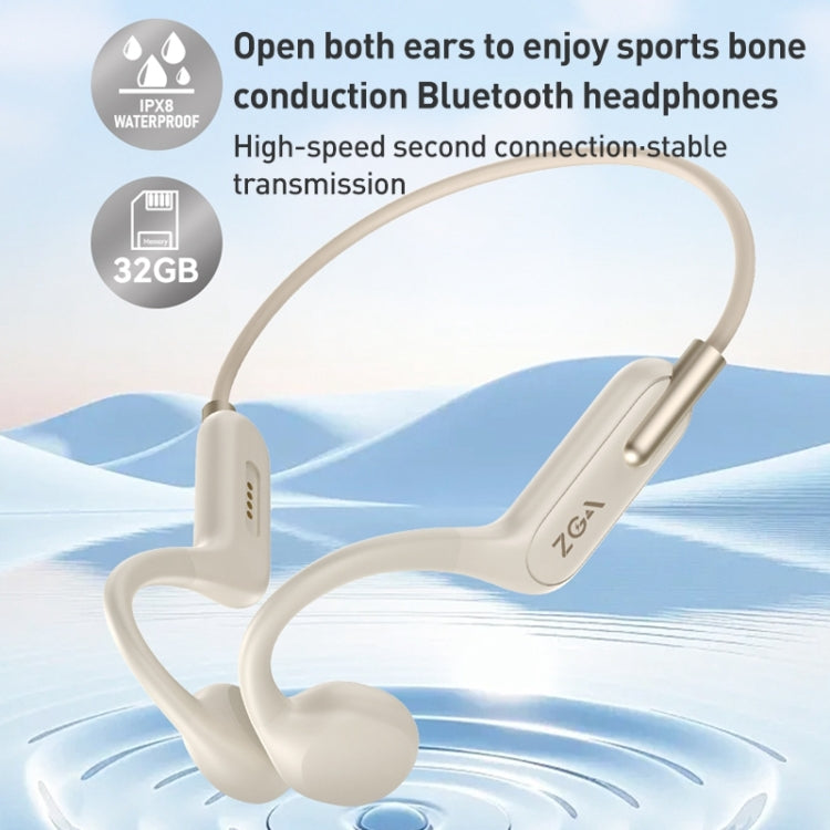Écouteurs Bluetooth étanches à conduction osseuse ZGA SP06 pour le sport