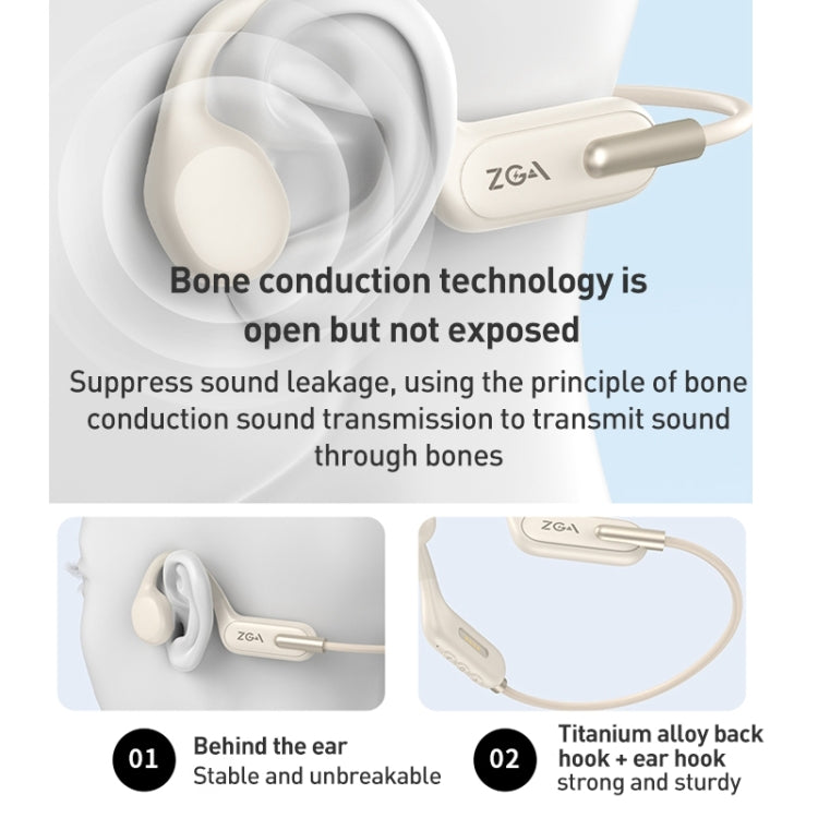 Écouteurs Bluetooth étanches à conduction osseuse ZGA SP06 pour le sport
