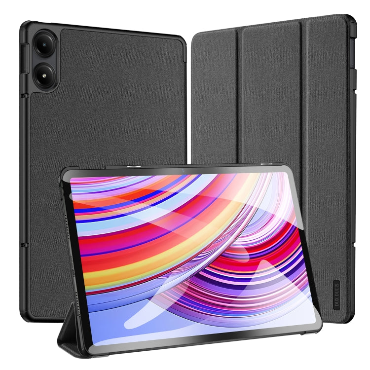 DUX DUCIS Domo Series Cloth Texture Magnetic Leather Tablet Case, For Xiaomi Redmi Pad 2 Pro / Pad Pro 5G, For Xiaomi Redmi K Pad, For Xiaomi Pad 7 Ultra, For Xiaomi Redmi Pad Pro 12.1, For Xiaomi Pad 6S Pro 12.4