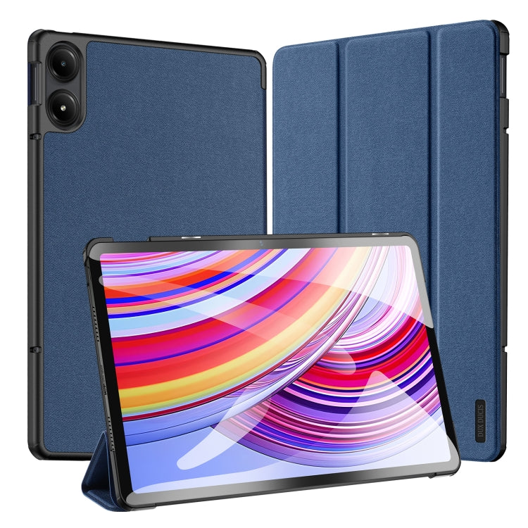 DUX DUCIS Domo Series Cloth Texture Magnetic Leather Tablet Case, For Xiaomi Redmi Pad 2 Pro / Pad Pro 5G, For Xiaomi Redmi K Pad, For Xiaomi Pad 7 Ultra, For Xiaomi Redmi Pad Pro 12.1, For Xiaomi Pad 6S Pro 12.4