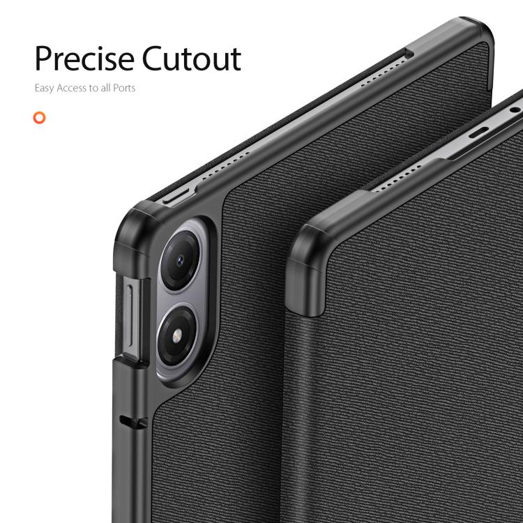 DUX DUCIS Domo Series Cloth Texture Magnetic Leather Tablet Case, For Xiaomi Redmi Pad 2 Pro / Pad Pro 5G, For Xiaomi Redmi K Pad, For Xiaomi Pad 7 Ultra, For Xiaomi Redmi Pad Pro 12.1, For Xiaomi Pad 6S Pro 12.4