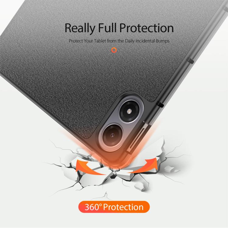 DUX DUCIS Domo Series Cloth Texture Magnetic Leather Tablet Case, For Xiaomi Redmi Pad 2 Pro / Pad Pro 5G, For Xiaomi Redmi K Pad, For Xiaomi Pad 7 Ultra, For Xiaomi Redmi Pad Pro 12.1, For Xiaomi Pad 6S Pro 12.4