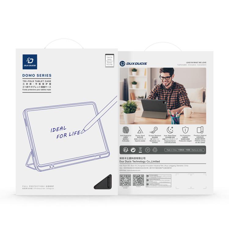 DUX DUCIS Domo Series Cloth Texture Magnetic Leather Tablet Case, For Xiaomi Redmi Pad 2 Pro / Pad Pro 5G, For Xiaomi Redmi K Pad, For Xiaomi Pad 7 Ultra, For Xiaomi Redmi Pad Pro 12.1, For Xiaomi Pad 6S Pro 12.4