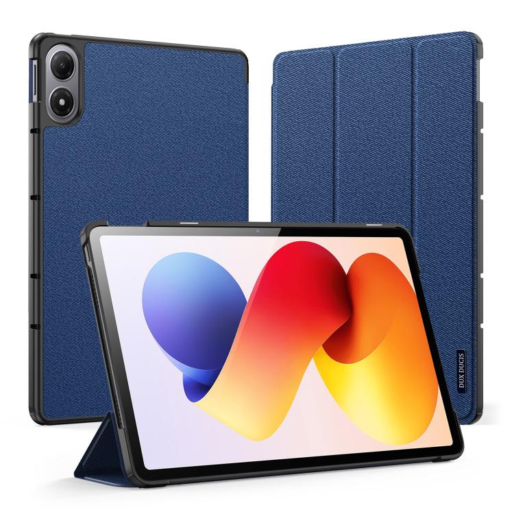 DUX DUCIS Domo Series Cloth Texture Magnetic Leather Tablet Case, For Xiaomi Redmi Pad 2 Pro / Pad Pro 5G, For Xiaomi Redmi K Pad, For Xiaomi Pad 7 Ultra, For Xiaomi Redmi Pad Pro 12.1, For Xiaomi Pad 6S Pro 12.4