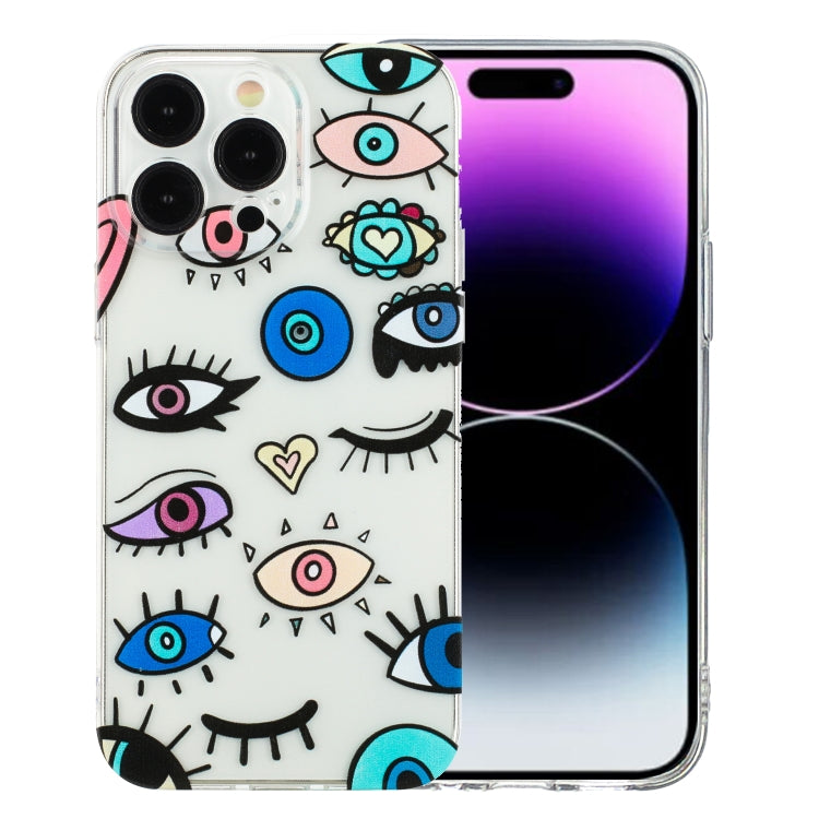 Colorful Painting Pattern TPU Phone Case, For iPhone 16, For iPhone 15 Pro Max, For iPhone 15 Pro
