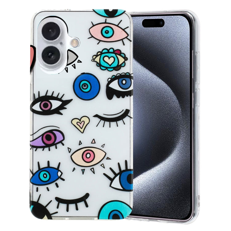Colorful Painting Pattern TPU Phone Case, For iPhone 16 Pro Max, For iPhone 16 Pro, For iPhone 16 Plus