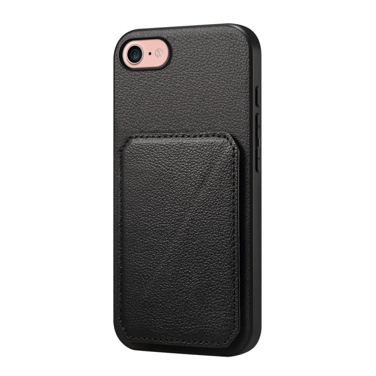 D04 Calf Texture Dual Card Slot Holder Phone Case, For iPhone 17 Pro Max, For iPhone 17 Pro, For iPhone 17, For iPhone 17 Air, For iPhone 7 / 8 / SE 2022, For iPhone 16 Pro Max