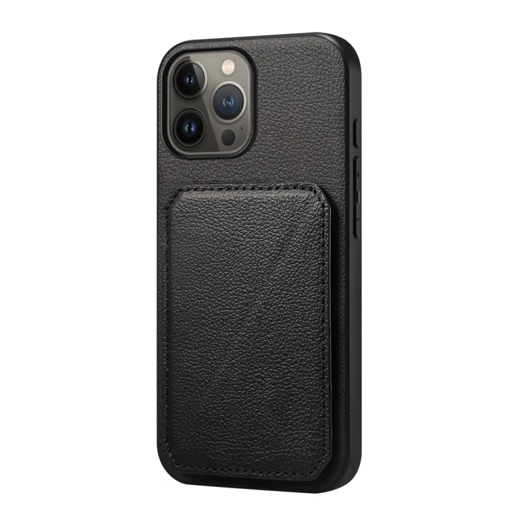 D04 Calf Texture Dual Card Slot Holder Phone Case, For iPhone 15, For iPhone 14 Plus, For iPhone 14, For iPhone 14 Pro, For iPhone 14 Pro Max, For iPhone 13 Pro Max