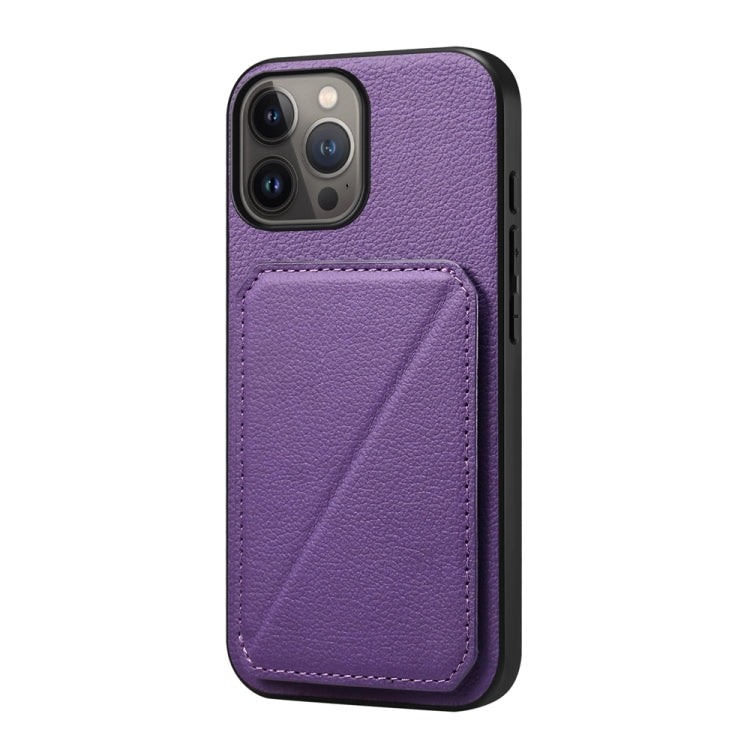 D04 Calf Texture Dual Card Slot Holder Phone Case, For iPhone 15, For iPhone 14 Plus, For iPhone 14, For iPhone 14 Pro, For iPhone 14 Pro Max, For iPhone 13 Pro Max