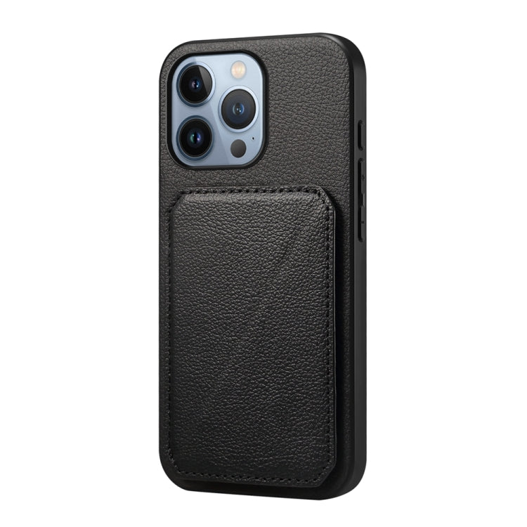D04 Calf Texture Dual Card Slot Holder Phone Case, For iPhone 13 Pro, For iPhone 13, For iPhone 12, For iPhone 12 Pro Max, For iPhone 12 Pro, For iPhone 11 Pro Max