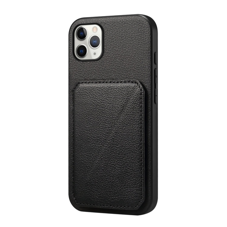 D04 Calf Texture Dual Card Slot Holder Phone Case, For iPhone 13 Pro, For iPhone 13, For iPhone 12, For iPhone 12 Pro Max, For iPhone 12 Pro, For iPhone 11 Pro Max