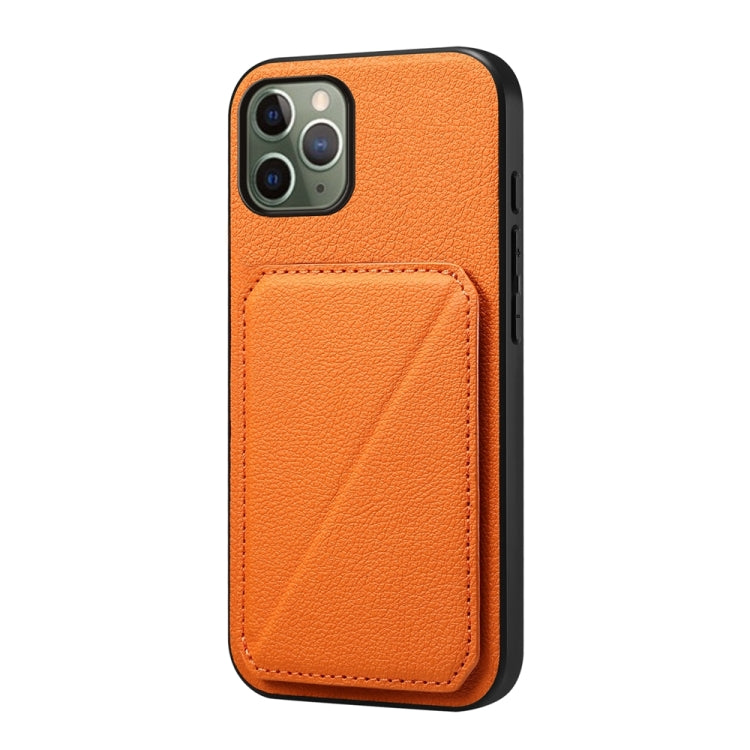 D04 Calf Texture Dual Card Slot Holder Phone Case, For iPhone 11, For iPhone 11 Pro, For iPhone X / XS, For iPhone XR, For iPhone XS Max, For iPhone 7 Plus / 8 Plus