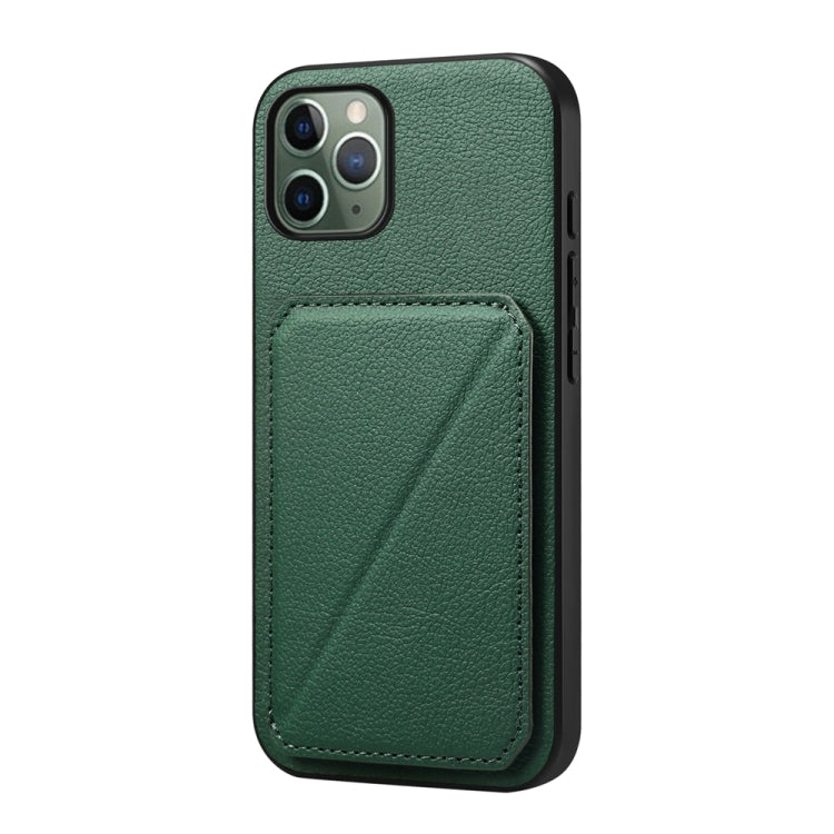 D04 Calf Texture Dual Card Slot Holder Phone Case, For iPhone 11, For iPhone 11 Pro, For iPhone X / XS, For iPhone XR, For iPhone XS Max, For iPhone 7 Plus / 8 Plus