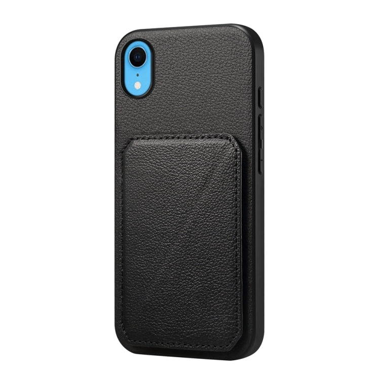 D04 Calf Texture Dual Card Slot Holder Phone Case, For iPhone 11, For iPhone 11 Pro, For iPhone X / XS, For iPhone XR, For iPhone XS Max, For iPhone 7 Plus / 8 Plus
